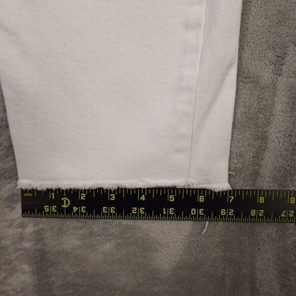 Kut from the Kloth Jeans Catherine Boyfriend – Women's Size 10 White Denim - Picture 9 of 15